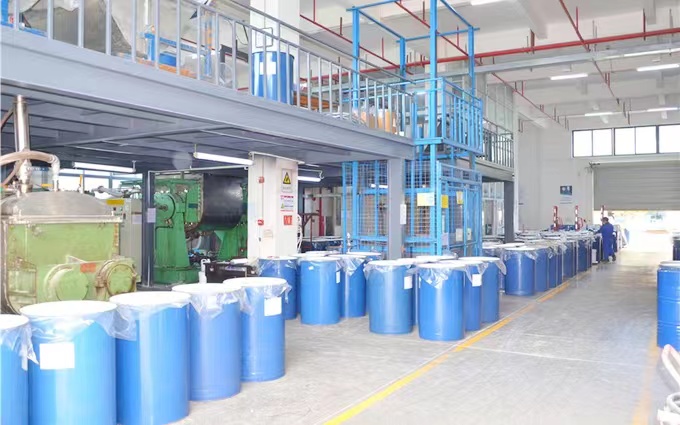 Guangzhou Ruihe New Material Technology Co., Ltd línea de producción de fábrica 5